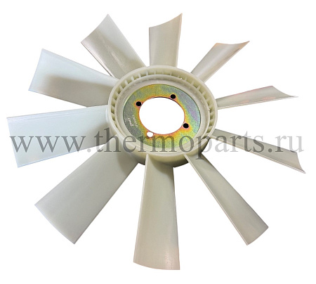 Крыльчатка вентилятора охлаждения КАМАЗ-4307, ПАЗ, КАВЗ с двигателем Сummins ISF d.520
