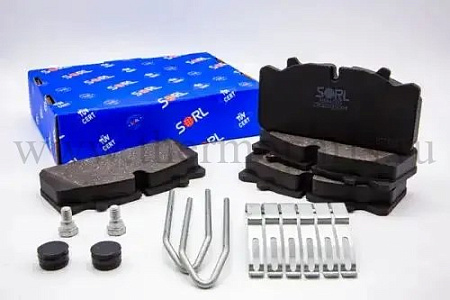 Колодки тормозные ГАЗон Next, ПАЗ Вектор Next, MAN, RENAULT передние/задние (4шт.) SORL