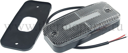 Фонарь габаритный белый 24V (неон) светодиодный (одна полоса) ТЕХАВТОСВЕТ