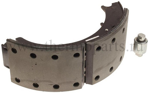 Колодки тормозные ЗИЛ-130, 4331, ПАЗ-3204 задние металлические с роликом (140мм) (1шт.) ZTM