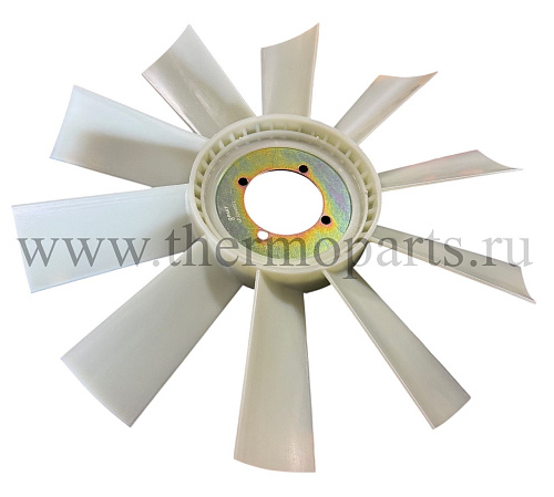 Крыльчатка вентилятора охлаждения КАМАЗ-4307, ПАЗ, КАВЗ с двигателем Сummins ISF d.520