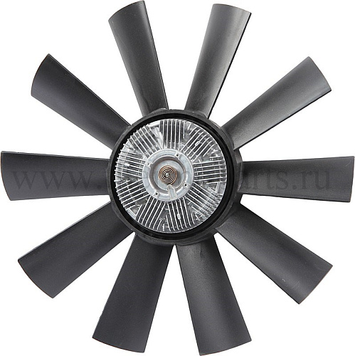 Вентилятор КАМАЗ-4307, ПАЗ, КАВЗ 520мм с вязк. муфтой в сборе (дв.CUMMINS B3.9 140) PRAVT