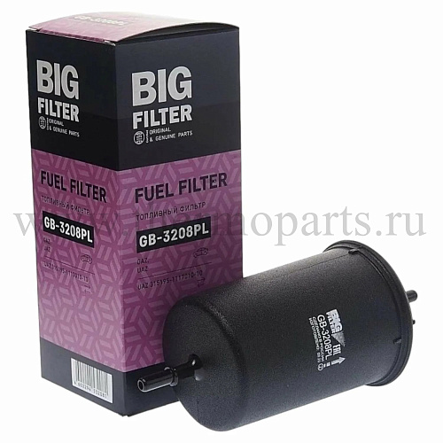 Фильтр топливный УАЗ-3163, 315195 тонкой очистки (хомут)BIG FILTER