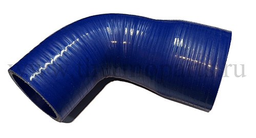 Патрубок переходник силикон. угловой 50х61 к впуск. коллектр. СИНИЙ ГАЗель NN с дв. G21A