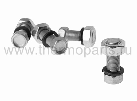 Болт М10х1.0х25 ГАЗ-3110, 3302, 2217, УАЗ карданный с гайкой (комплект - 4 шт.) в сборе