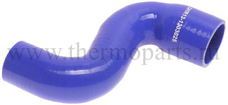 Патрубок ГАЗон Next C41R13, ПАЗ-320405-04 Вектор Next дв.534, 536 радиатора нижний синий силикон MEGAPOWER