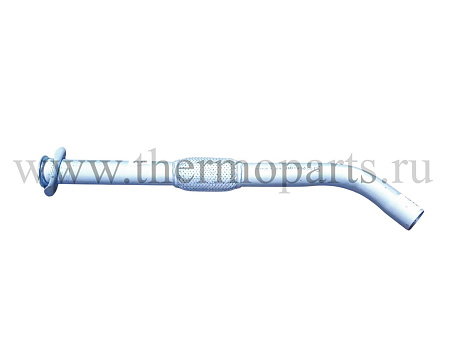 Металлорукав в сборе ПАЗ-32053-07-110 (сифон в оплетке с трубой и одним фланцем)