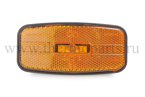 Фонарь габаритный ГАЗ, ПАЗ, КАМАЗ, МАЗ (оранжевый 12/24V, под овал AMP) АТК