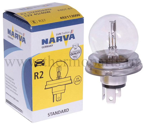 Лампа 12V R2 45/40W P45t-41 Standard NARVA