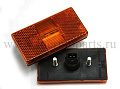 Фонарь габаритный КАМАЗ, УРАЛ оранжевый 24V прямоугольный разъем ТЕХАВТОСВЕТ