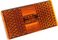 Фонарь габаритный КАМАЗ, УРАЛ, ЛИАЗ (оранжевый 12/24V овальный разъем АМР) АЭК