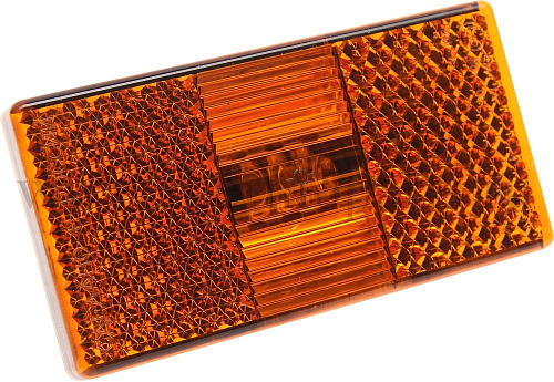 Фонарь габаритный КАМАЗ, УРАЛ, ЛИАЗ (оранжевый 12/24V овальный разъем АМР) АЭК