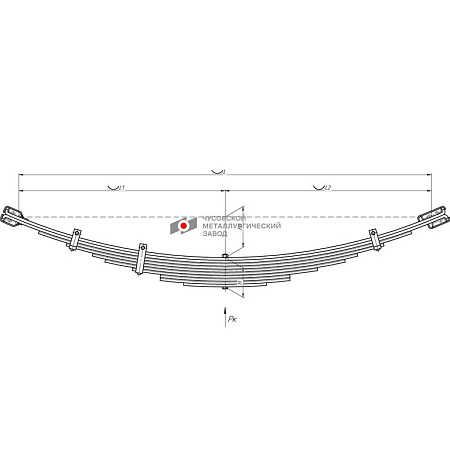 Рессора передняя 10 листов