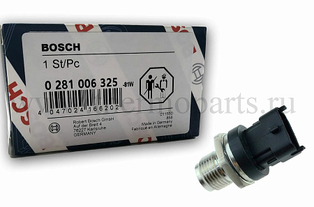 Датчик давления топлива ГАЗ-33106, КАМАЗ, ПАЗ, ГАЗ дв.CUMMINS ISF 3.8 BOSCH