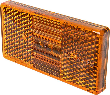 Фонарь габаритный боковой 12/24В LED (овал. разъем)