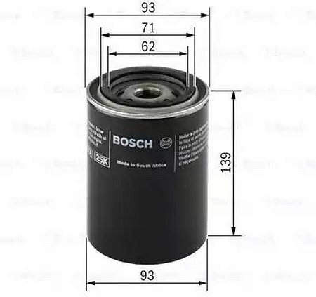 Фильтр масляный ГАЗ-3110, 3302 дв.406, дв.Штайер дизель BOSCH