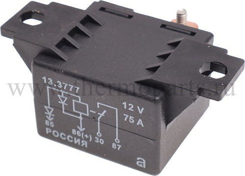 Реле свечей накаливания 12V 120/75А винтовые зажимы УАЗ Хантер, Патриот дв ЗМЗ-514, ЗМЗ-51432, ГАЗ с дв. ГАЗ-560 АВАР