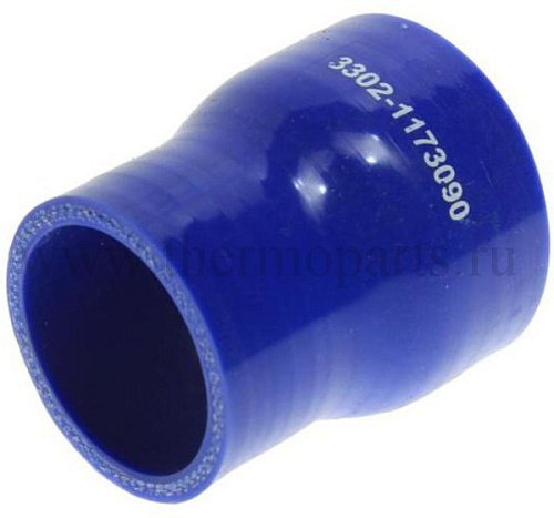 Муфта ГАЗ-3302, ГАЗель Next дв.CUMMINS ISF 2.8 интеркулера (50х63) синий силикон MEGAPOWER
