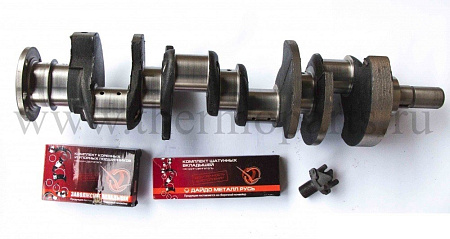 Вал коленчатый ГАЗ-53 с храповиком и вкладышами