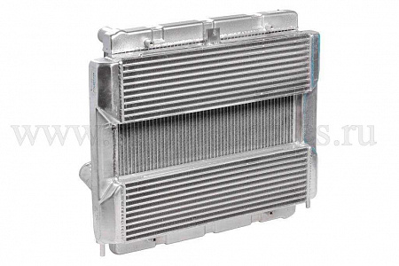 Радиатор охлаждения для а/м ГАЗ 3302 дв.Cummins (охладитель + радиатор) ЛРЗ