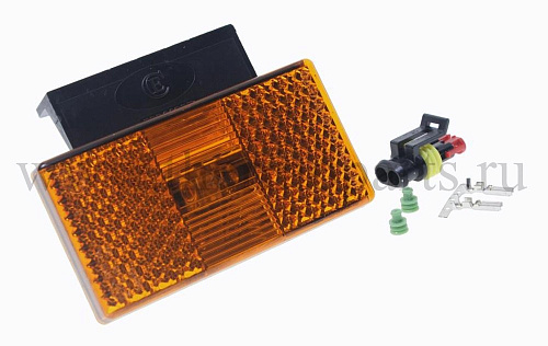 Фонарь габаритный оранжевый (светодиод) с кронштейном ЕВРОСВЕТ